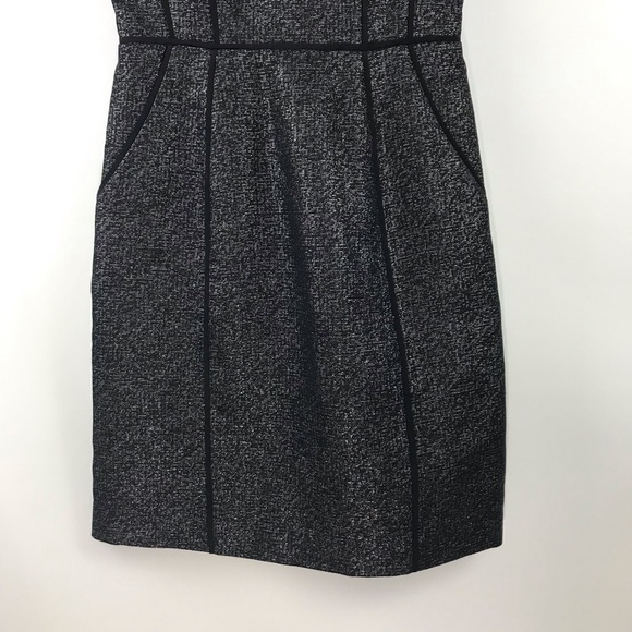 Shoshanna Black Metallic Cute Dress 0 - Picture 3 of 5